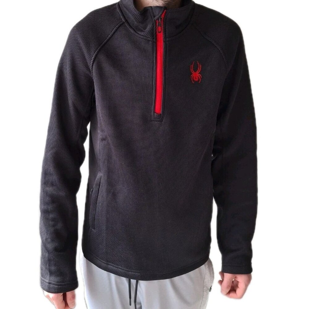 NEW Men's SPYDER Active Medium 1/4 Zip Pullover Long Sleeve